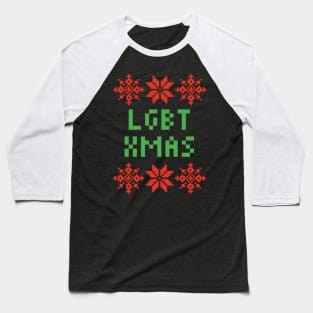 LGBT Xmas - LGBTQ Christmas Baseball T-Shirt